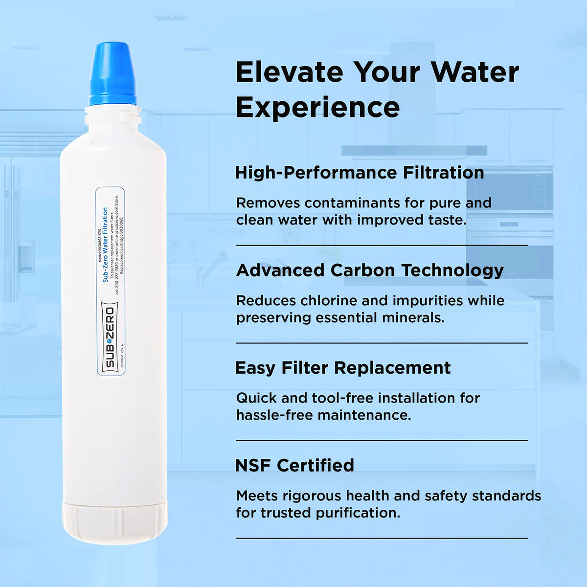 Sub-Zero Air Cartridge 7042798 and 4204490 Water Filter Pack
