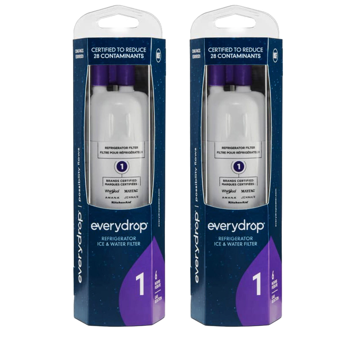 EDR1RXD1 Water Filter 1 Refrigerator Filter, W10295370A