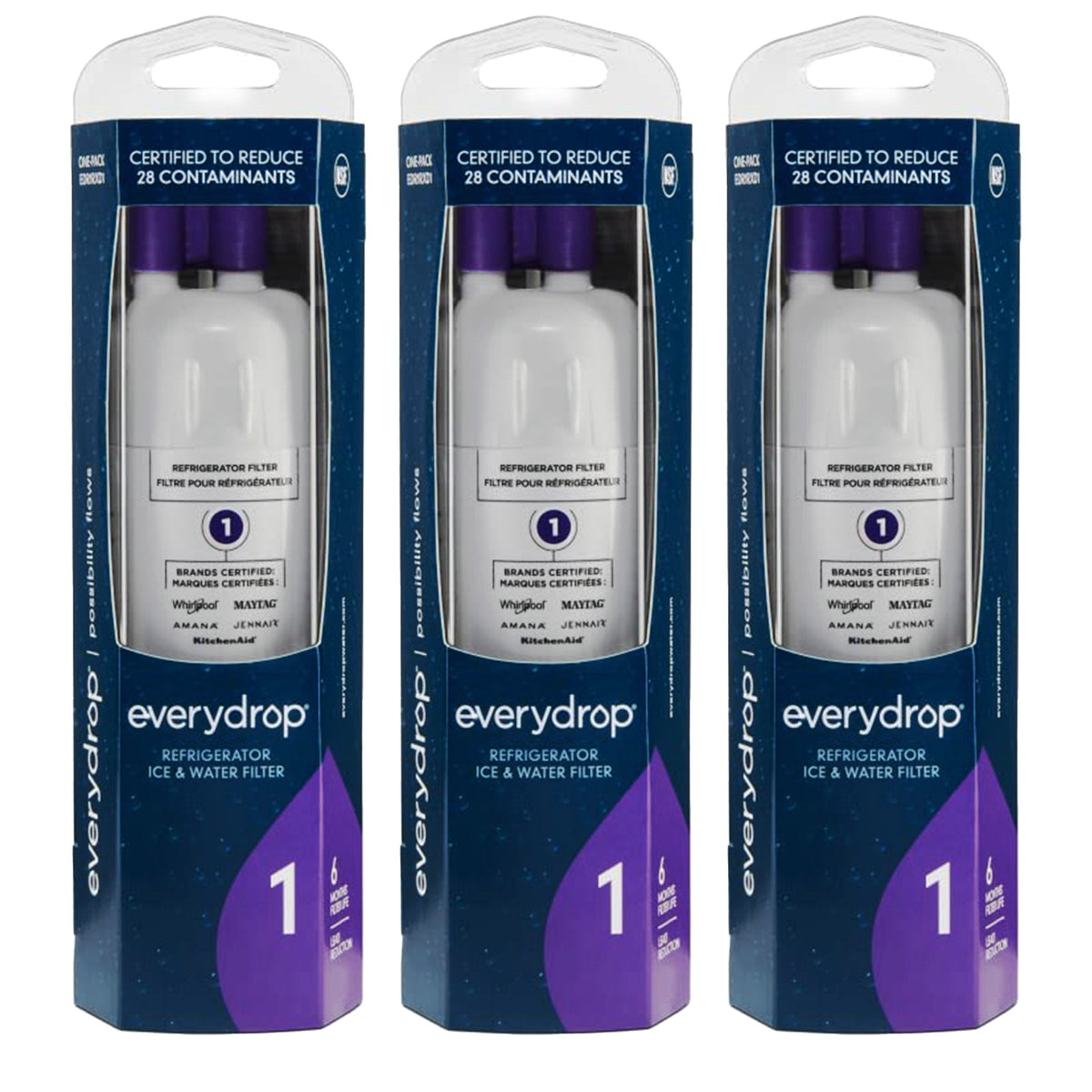 EDR1RXD1 Water Filter 1 Refrigerator Filter, W10295370A