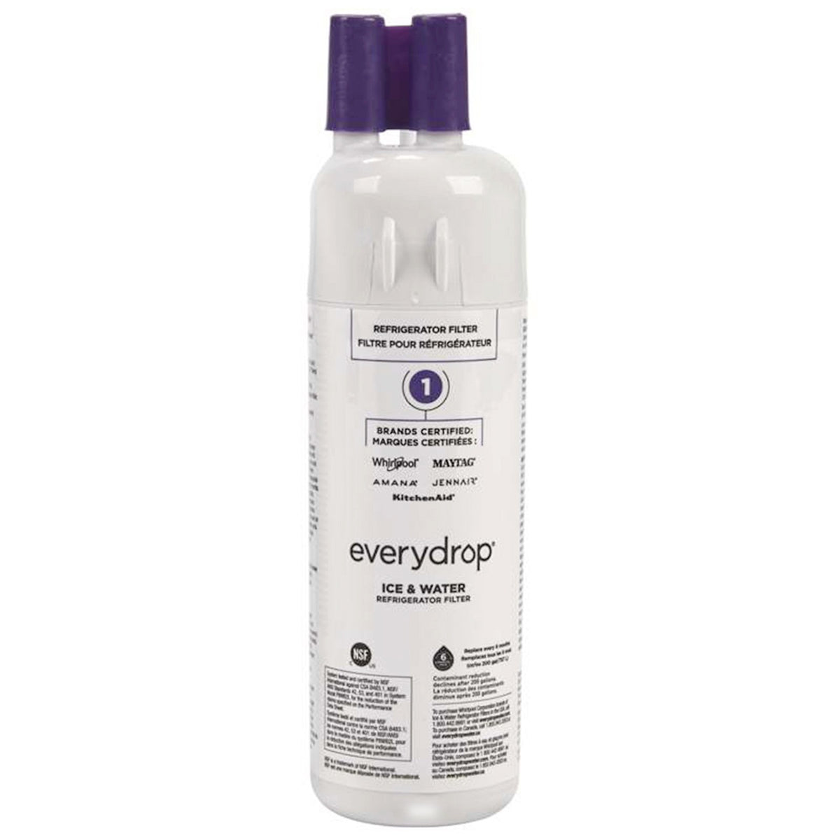EDR1RXD1 Water Filter 1 Refrigerator Filter, W10295370A