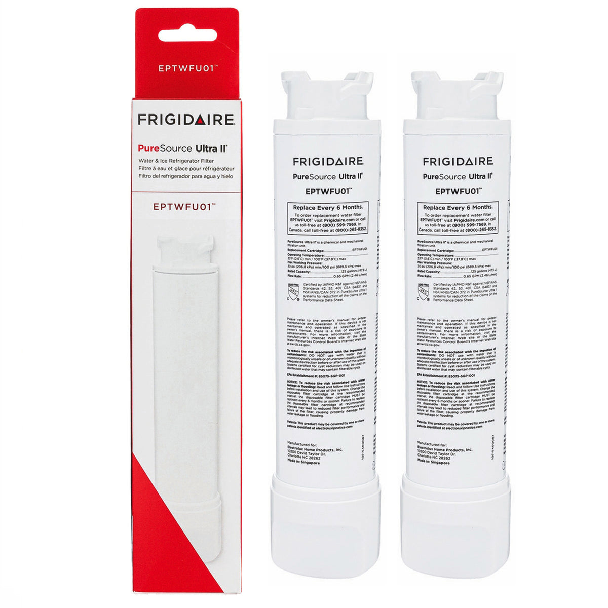 Frigidaire EPTWFU01 PureSource Ultra II Refrigerator Water Filter